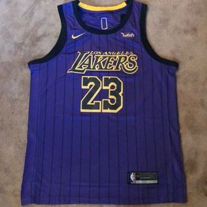 LeBron James Lakers Mens City Jersey Swigman